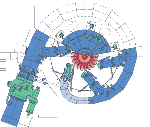 Pelton Turbine Sketch